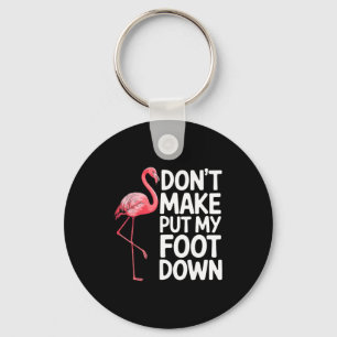 Chaveiro Design de Flamingo Engraçado para Homens Mulheres