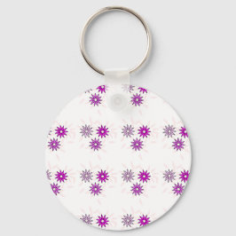 Chaveiro Design de flor branca