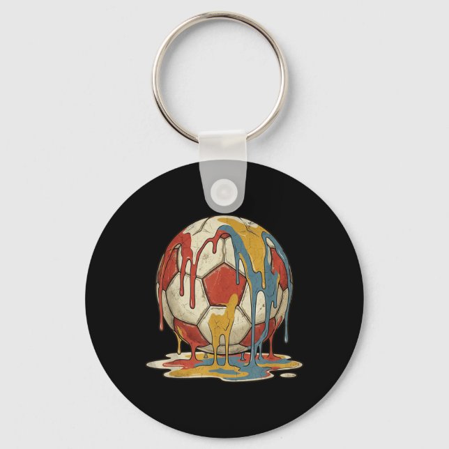 Chaveiro Design de Futebol para Amantes de Futebol Jogadore (Frente)