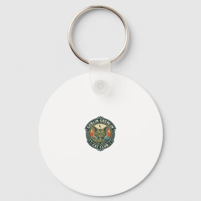 Chaveiro Design de Gatinho Fofo de Gremlin Goblin - Grem Go (Frente)