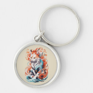 Chaveiro Design De Gato Gato Bastante Com Estilo Neo Tradic