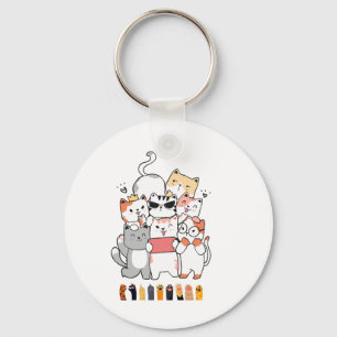 Chaveiro design de gatos