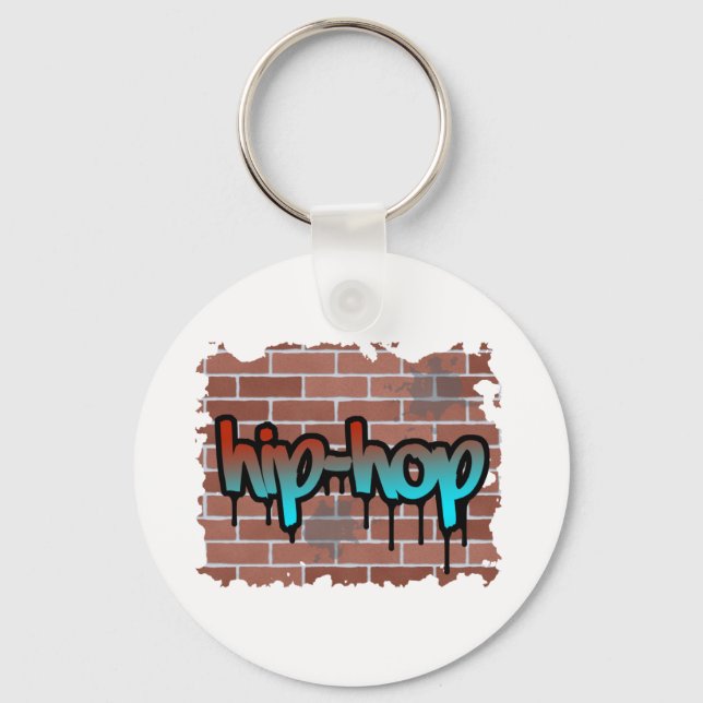 Chaveiro design de grafite hip hop (Frente)