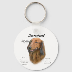 Chaveiro Design de História de Dachshund (longhair)