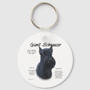 Chaveiro Design de História do Giant Schnauzer