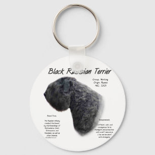 Chaveiro Design de História do Terrier Negro Russo