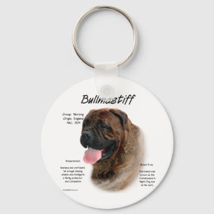 Chaveiro Design de Histórico de Bullmastiff (brindle)