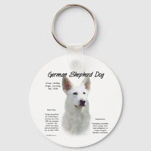 Chaveiro Design de Histórico do Cachorro german shepherd (w