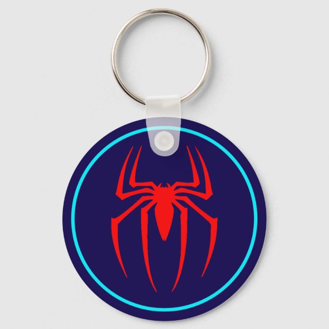 Chaveiro Design de Inseto Aranha Vermelha (Frente)
