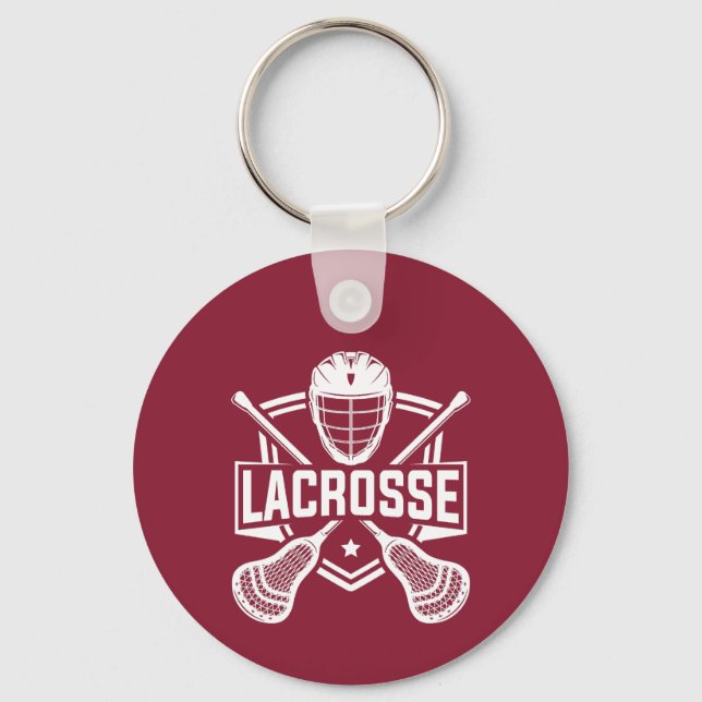 Chaveiro Design de Lacrosse  (Frente)