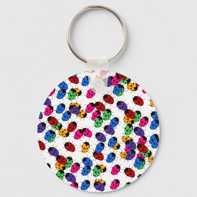 Chaveiro Design de Lady Bug Bonita (Frente)