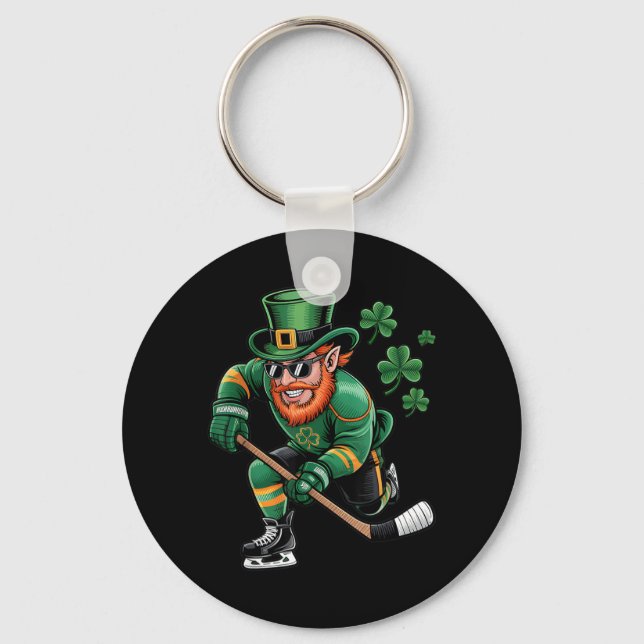Chaveiro Design de Leprechaun do Dia de São Patrício de Hóq (Frente)