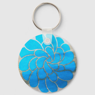 Chaveiro Design de Lua Azul