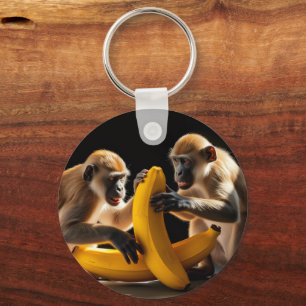 Chaveiro Design de Macaco