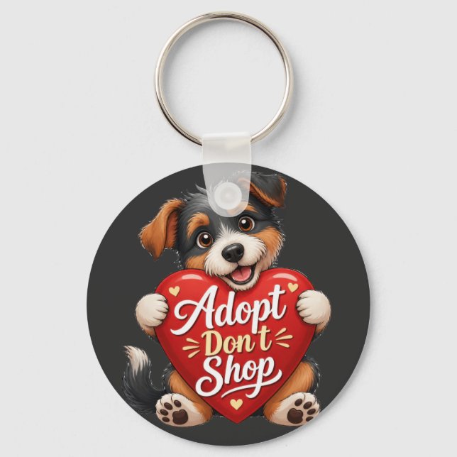 Chaveiro Design de Mãe de Beagle para Amantes de Cães Fofos (Frente)