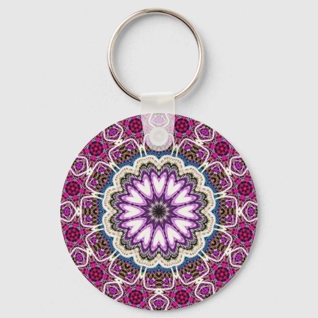 Chaveiro design de mandala (Frente)