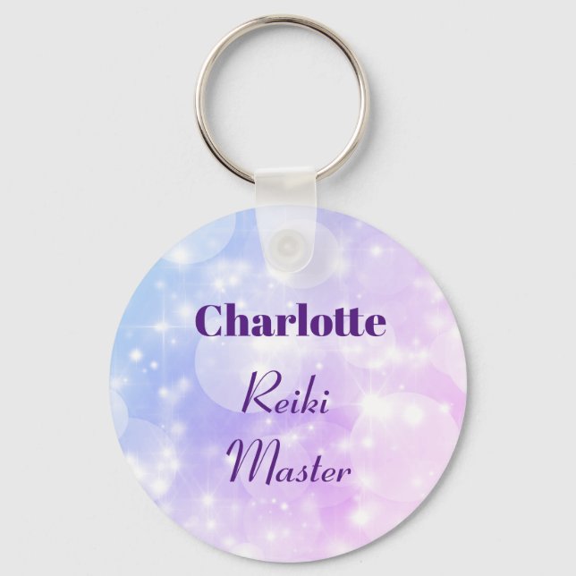 Chaveiro Design de mestre de reiki personalizado (Frente)
