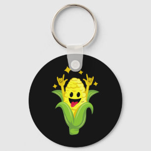 Chaveiro Design De Milho Engraçado Para Homens, Milho De Mi