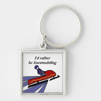 Chaveiro Design de Moto de Neve Cartoon