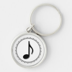 Chaveiro Design de Música da Oitava Nota