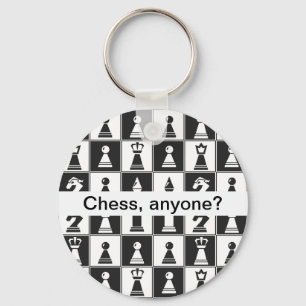 Chaveiro Design de Peças de Xadrez