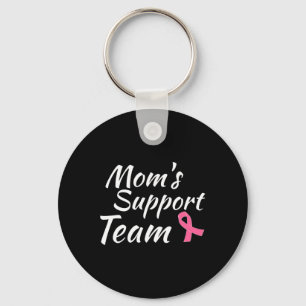 Chaveiro Design de peito Cancer Mães Suporte Equipe Sensibi
