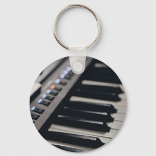 Chaveiro Design de Piano Bonito