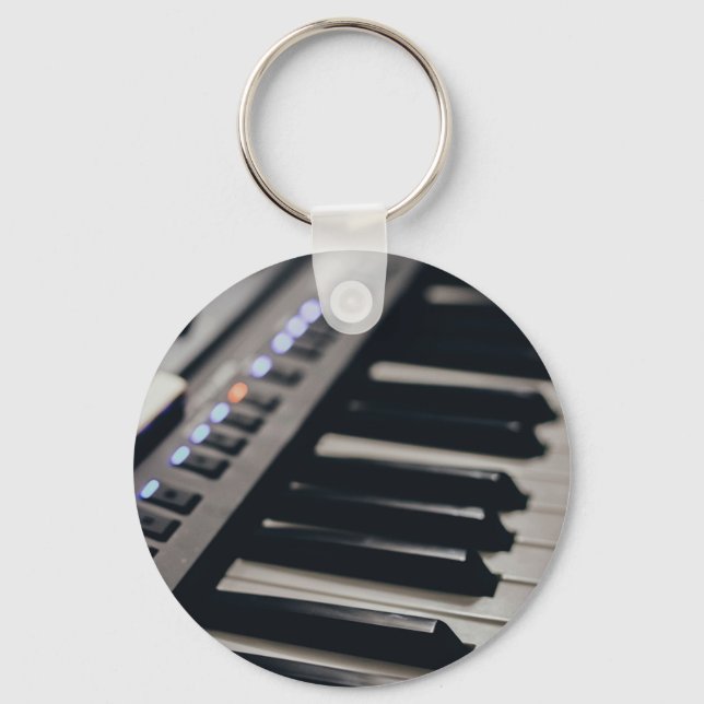 Chaveiro Design de Piano Bonito (Frente)