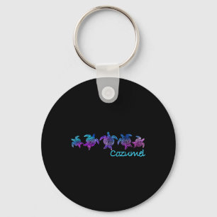 Chaveiro Design de praia Cozumel _ Presente de tartaruga tr