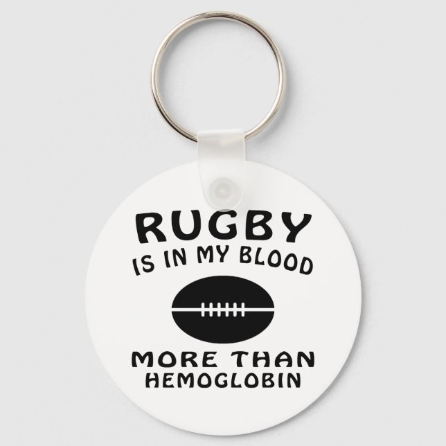 Chaveiro Design de Rugby (Frente)