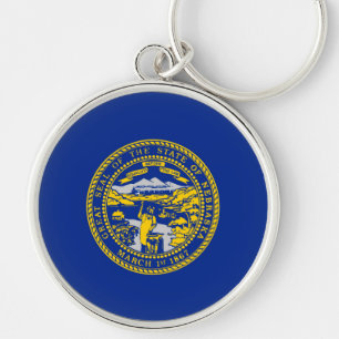 Chaveiro Design de Sinalizador do Estado de Nebraska