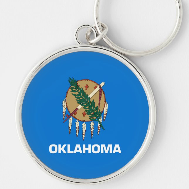 Chaveiro Design de Sinalizador do Estado de Oklahoma (Frente)