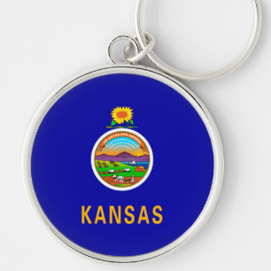 Chaveiro Design de Sinalizador do Estado do Kansas