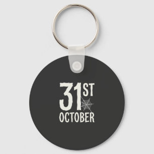 Chaveiro Design de Teia de Aranha de Halloween de 31 de Out