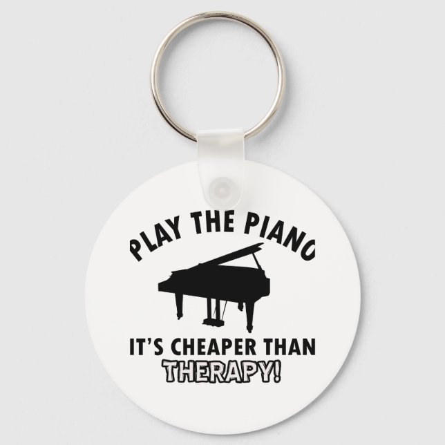 Chaveiro design de terapia piano (Frente)