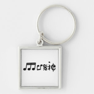 Chaveiro Design de texto de música