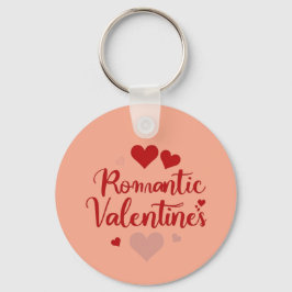 Chaveiro Design de Tipografia de Amor Mínimo para o Dia dos