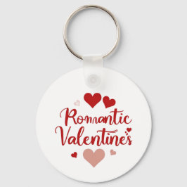 Chaveiro Design de Tipografia de Amor Mínimo para o Dia dos
