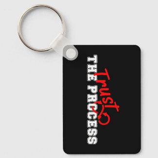 Chaveiro Design de Tipografia Inspirador Confie no Processo