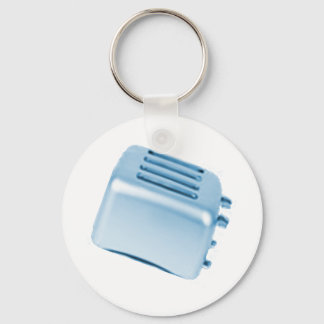 Chaveiro Design de Torre Retroativo Vintage - Azul