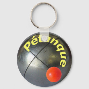 Chaveiro design de uma bola de aço Petanque