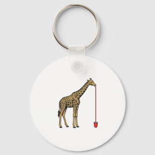 Chaveiro Design de Vetor de Canudo de Bebida de Girafa Vint