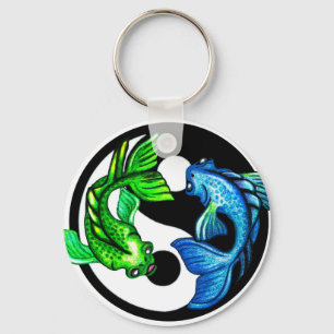 Chaveiro Design de Yin-Yang Koi