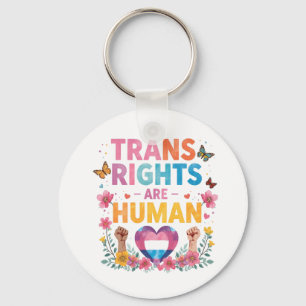 Chaveiro Design Direitos Trans São Direitos Humanos   LGBTQ