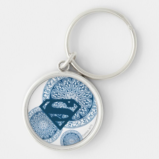 Chaveiro Design do Círculo Azul da Supergirl (Frente)