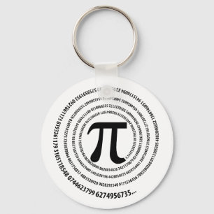 Chaveiro Design do número do Pi