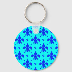 Chaveiro Design do padrão Fleur-de-lis