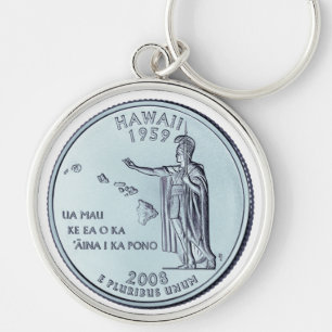 Chaveiro Design do Quarto Estado do Havaí pintado