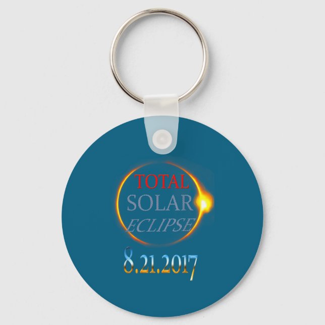 Chaveiro Design Eclipse Total Solar 2017 (Frente)