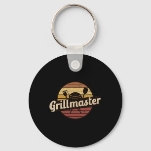Chaveiro Design Engraçado de Pai Antigo Grillmaster Dia dos
